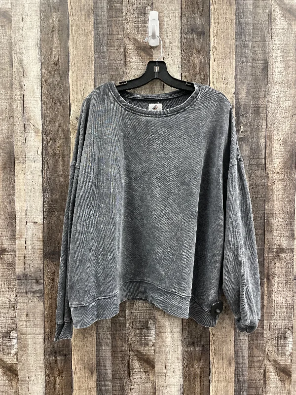 Sweatshirt Crewneck By Cme In Grey, Size: L