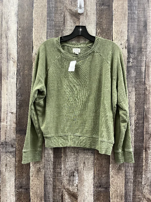 Sweatshirt Crewneck By J. Crew In Green, Size: S