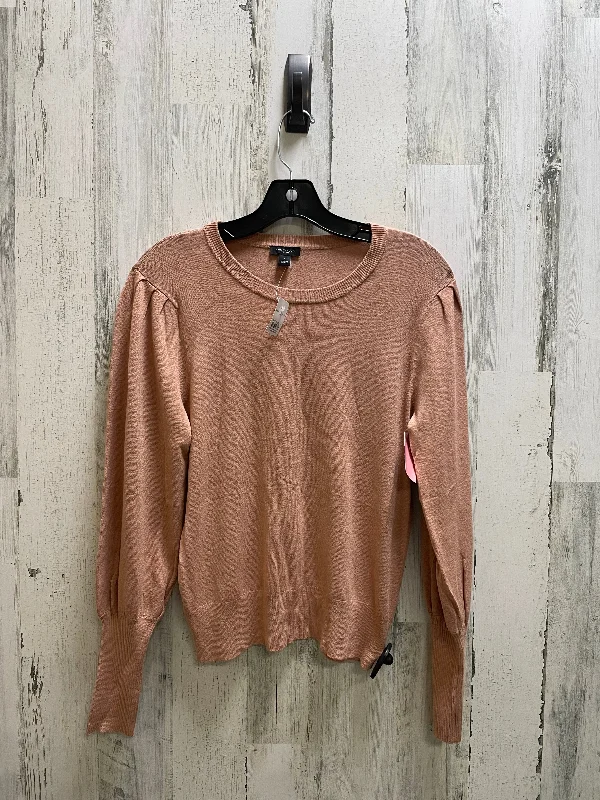 Top Long Sleeve By Ann Taylor In Orange, Size: S