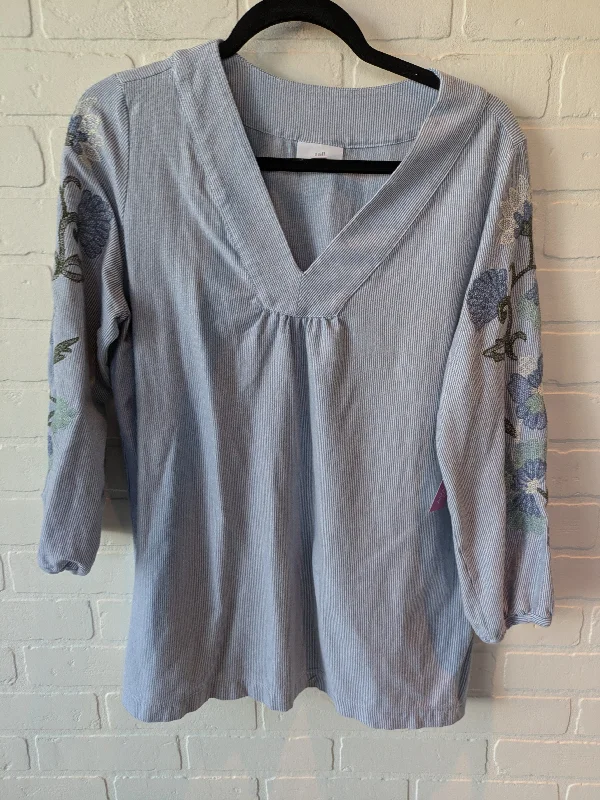 Top Long Sleeve By J. Jill In Blue, Size: M