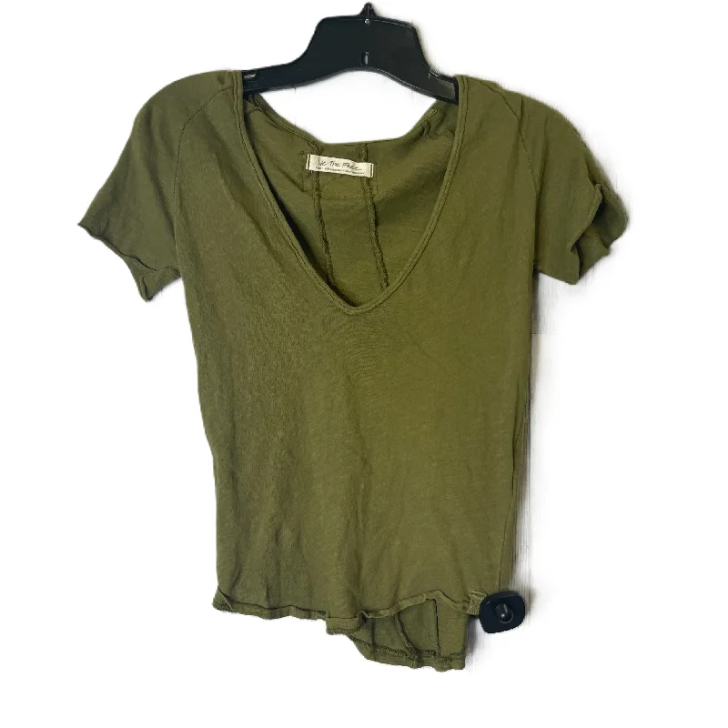 Top Short Sleeve Basic By We The Free In Green, Size: S