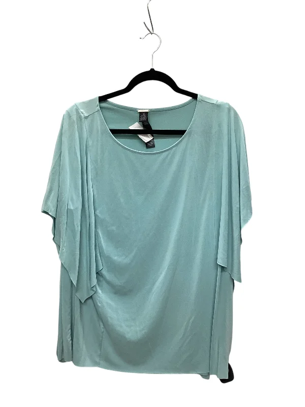 Top Short Sleeve By Chicos In Blue, Size: 3