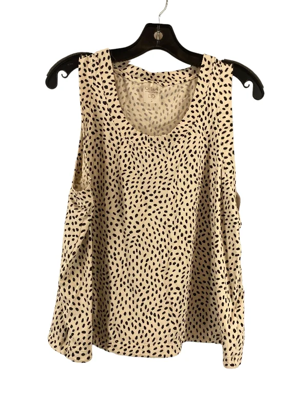 Top Sleeveless By Calia In Animal Print, Size: L