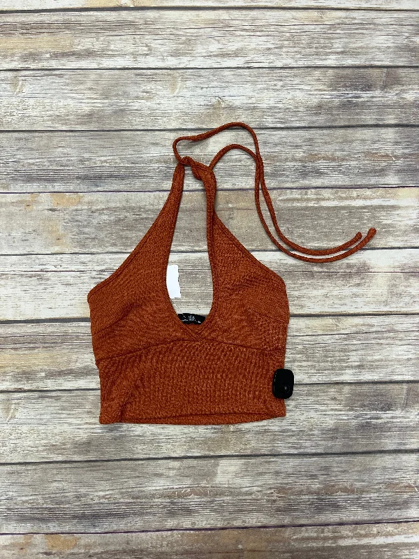 Top Sleeveless By Cme In Orange, Size: Xs