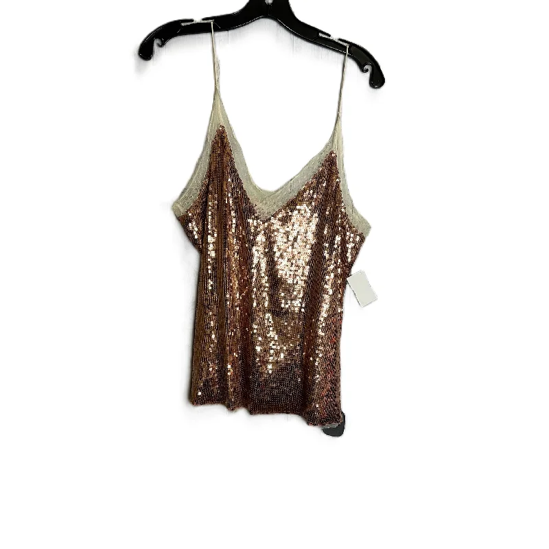 Top Sleeveless By Free People In Rose Gold, Size: M