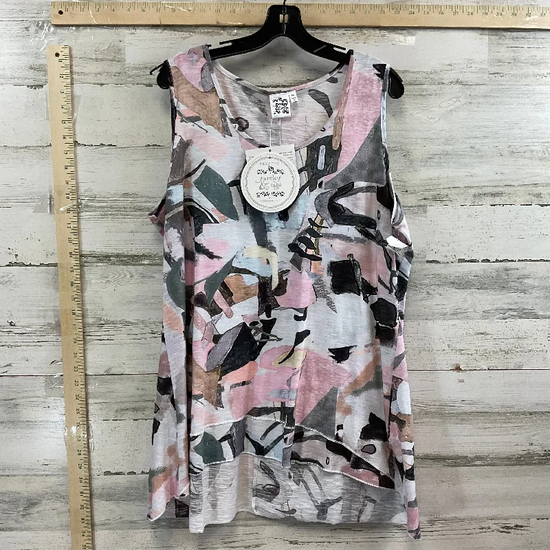 Top Sleeveless By Parsley & Sage In Pink, Size: Xl