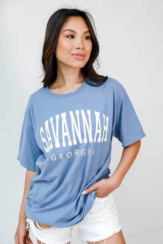 Light Blue Savannah Georgia Tee