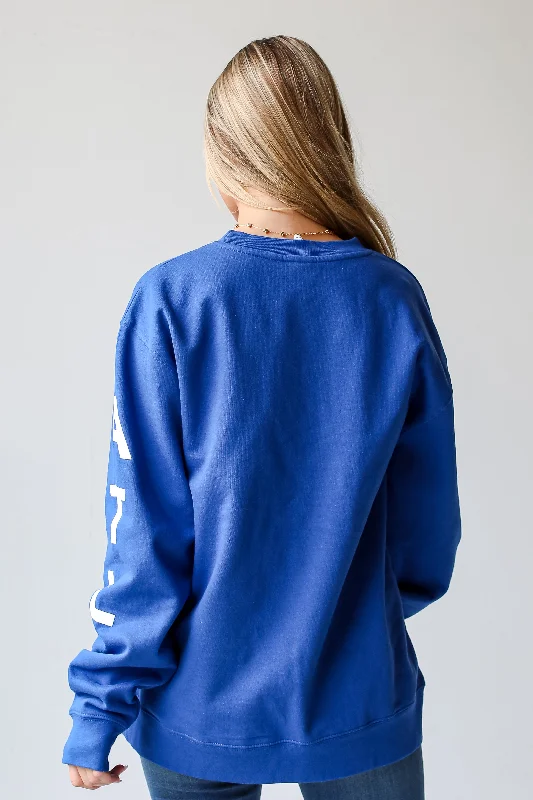 Royal Blue Atlanta Baseball Pullover