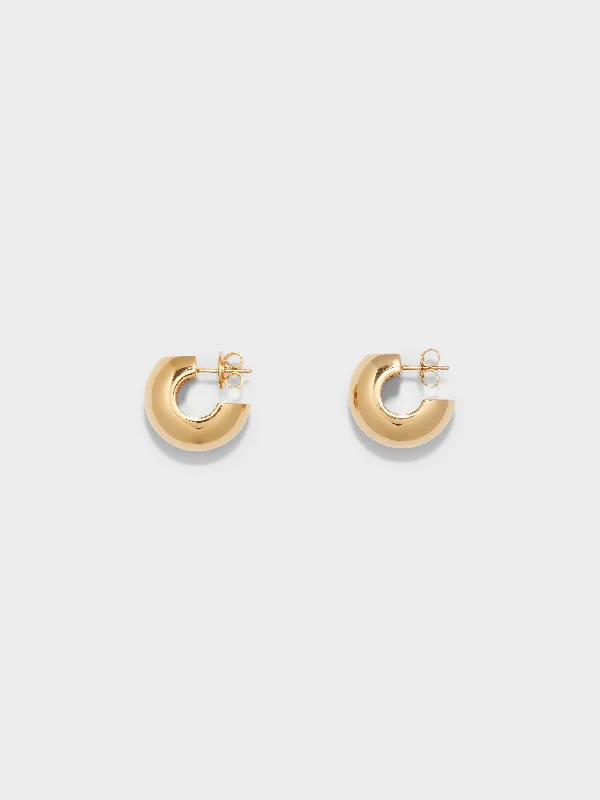 Alma Medium 18kt Gold-Plated Earrings