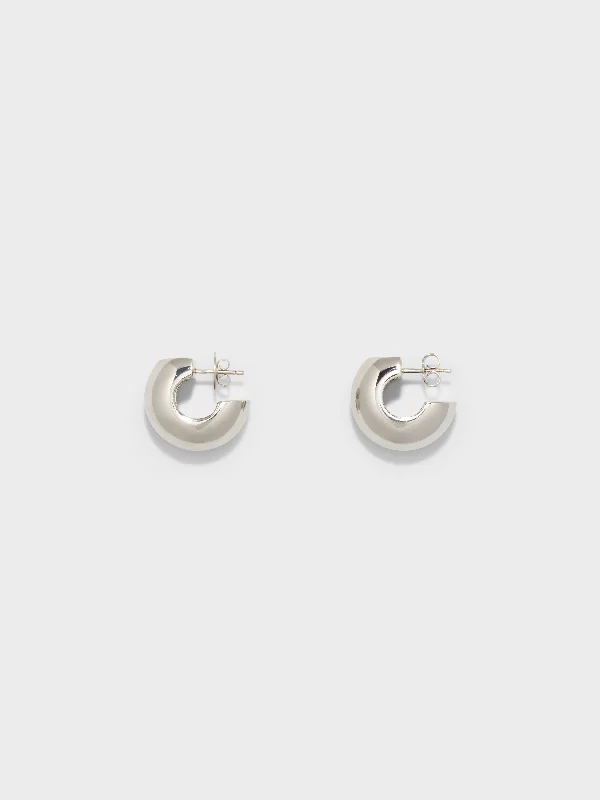 Alma Medium Palladium-Plated Earrings