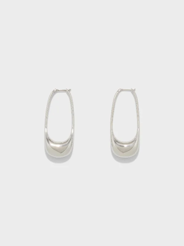 Eleanora Palladium-Plated Hoop Earrings