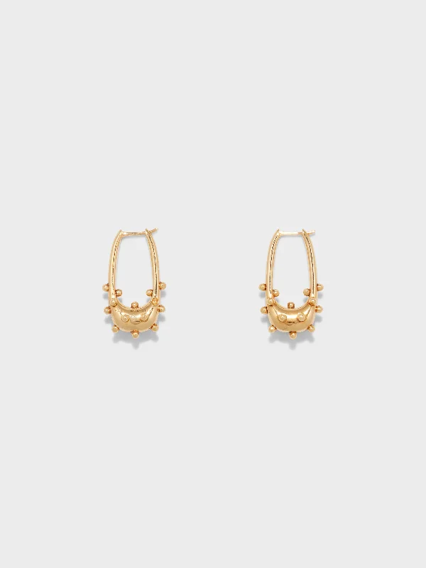 Elias 18kt Gold-Plated Hoop Earrings