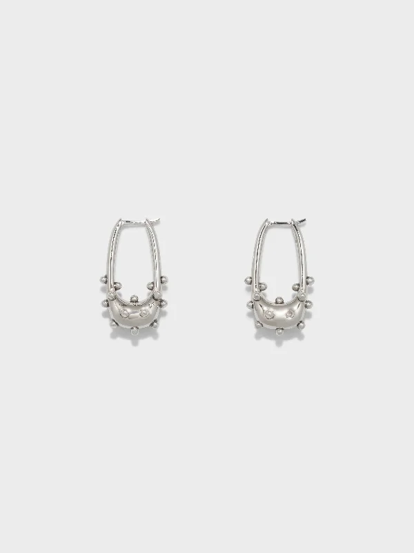 Elias Palladium-Plated Hoop Earrings