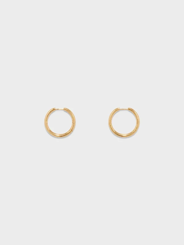 Elona Medium 18kt Gold-Plated Hoop Earrings