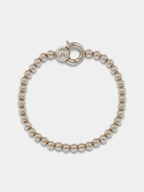 Sasha Ball Chain Palladium-Plated Bracelet