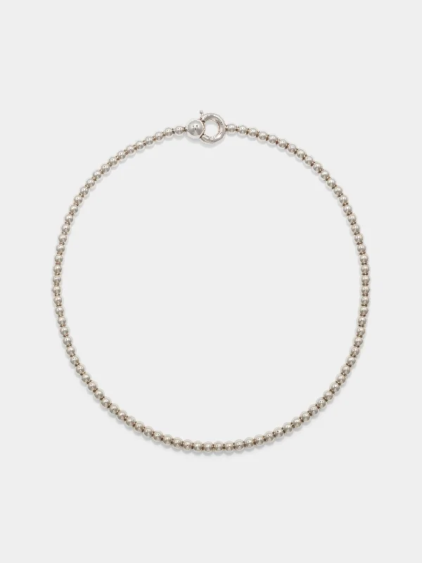 Syd Ball Chain Palladium-Plated Necklace