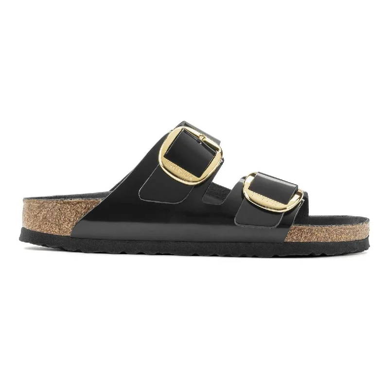 Birkenstock Women's Arizona Big Buckle High Shine Black Leather