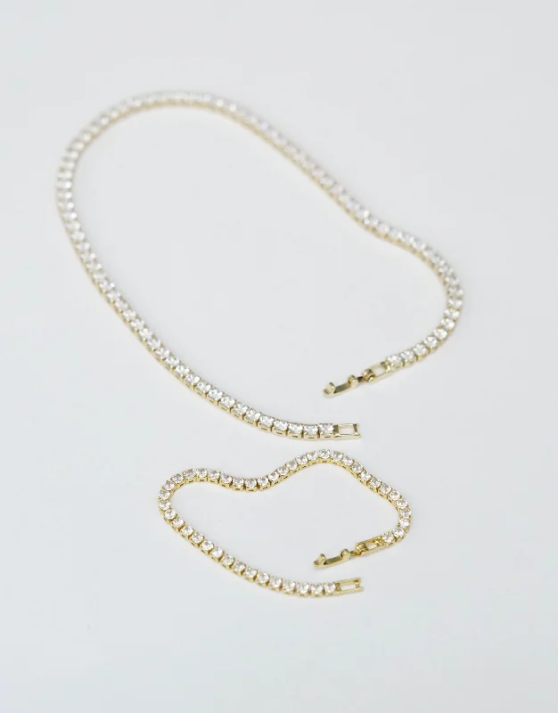 Gold / Whole Set(Necklace + Bracelet)