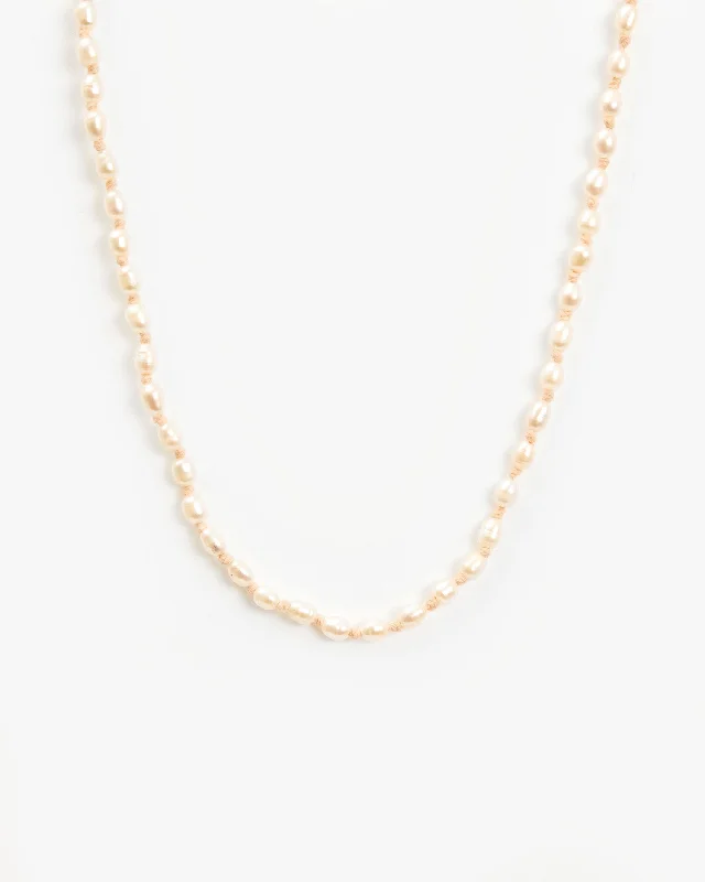 Freshwater Rice Pearl Necklace