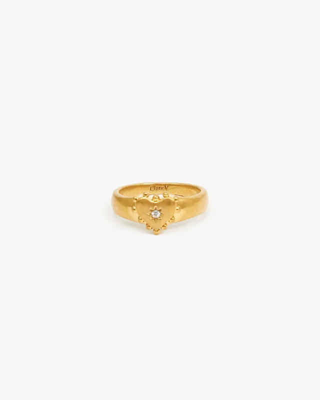 Heart Signet Ring