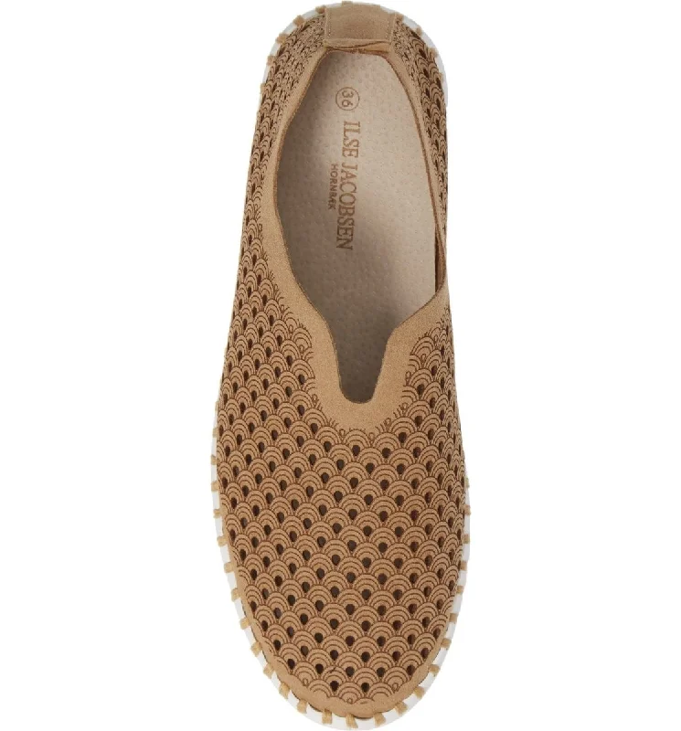 Ilse Jacobsen Women's Tulip 139 Latte Perforated