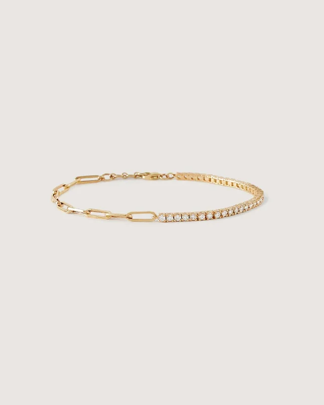 Coco Round Tennis Link Bracelet