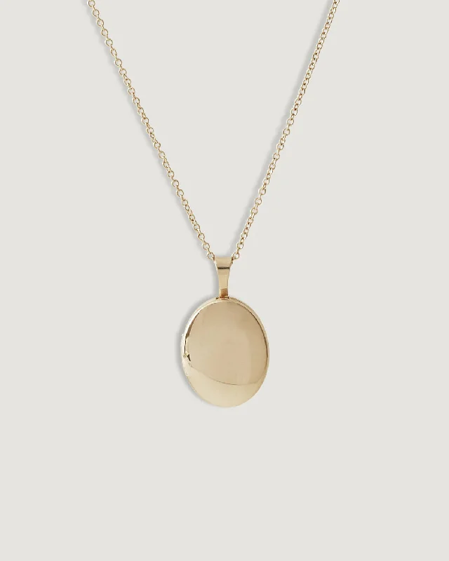 Maison Oval Locket Necklace