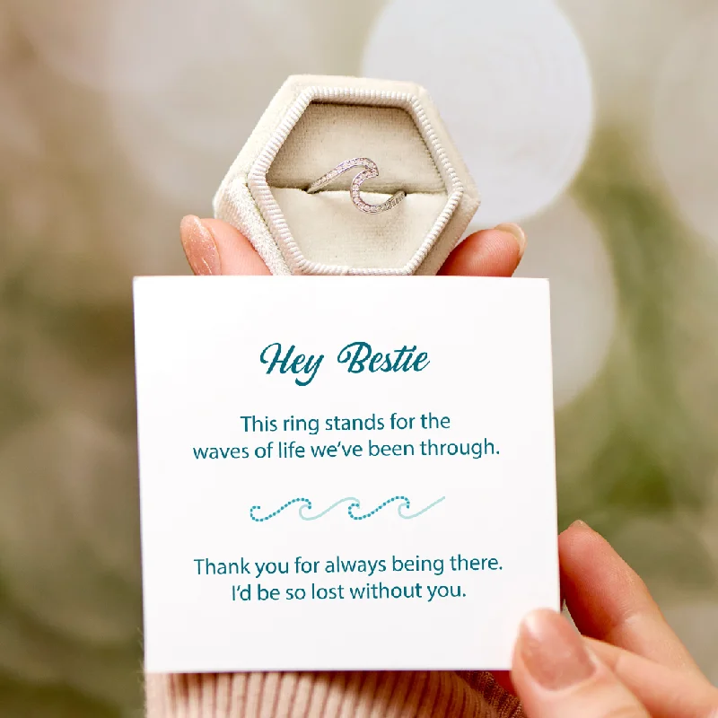 I'd Be So Lost Without You - Friendship Wave Ring