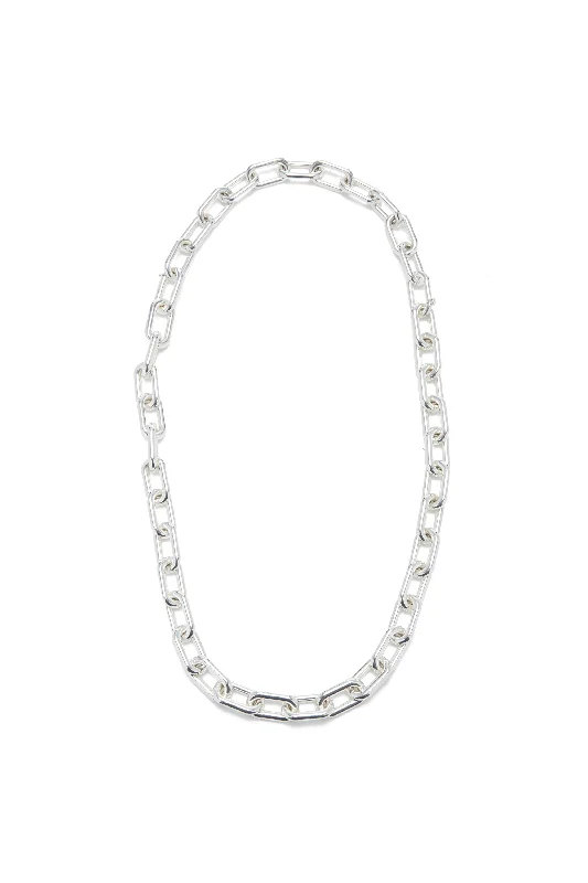 Medium Chain Necklace in White Gold 18K