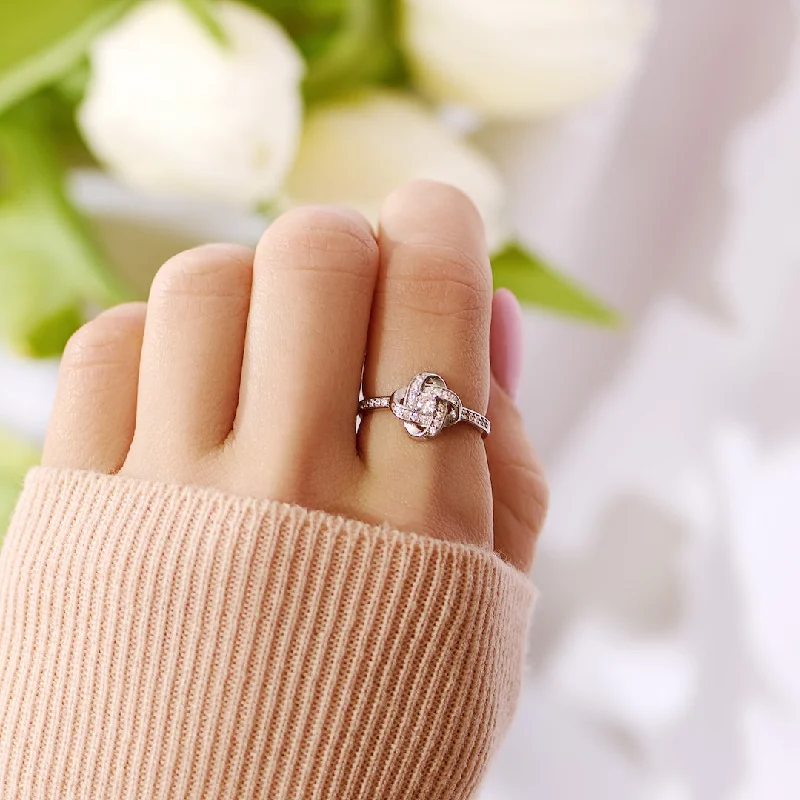 Mother & Daughter - Love Knot Ring