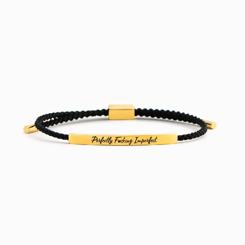 Perfectly F♡cking Imperfect - Motivational Tube Bracelet