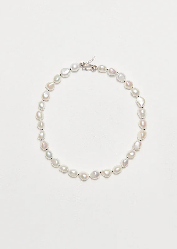 Simple Baroque Pearl Collar 15""