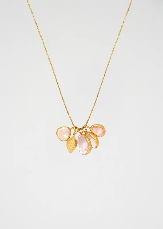 Peony Pink Colette Cardomon Necklace