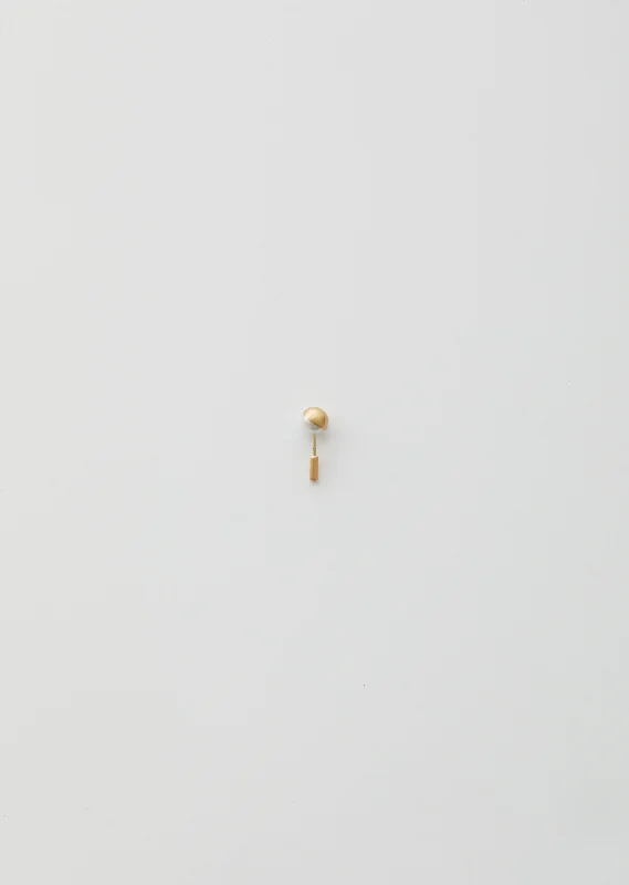 Half Pearl Earring 135°