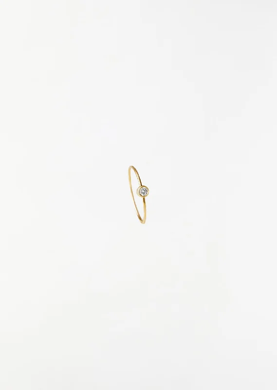 One-Stone Hoop Earring 02