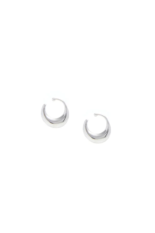 Small Ear Cuff in White Gold 18K