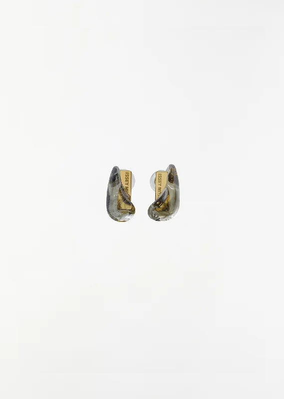 Glass ACC Earrings — Gold