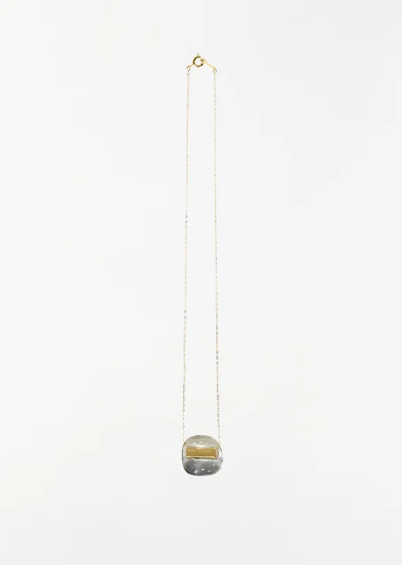 Glass ACC Necklace — Gold