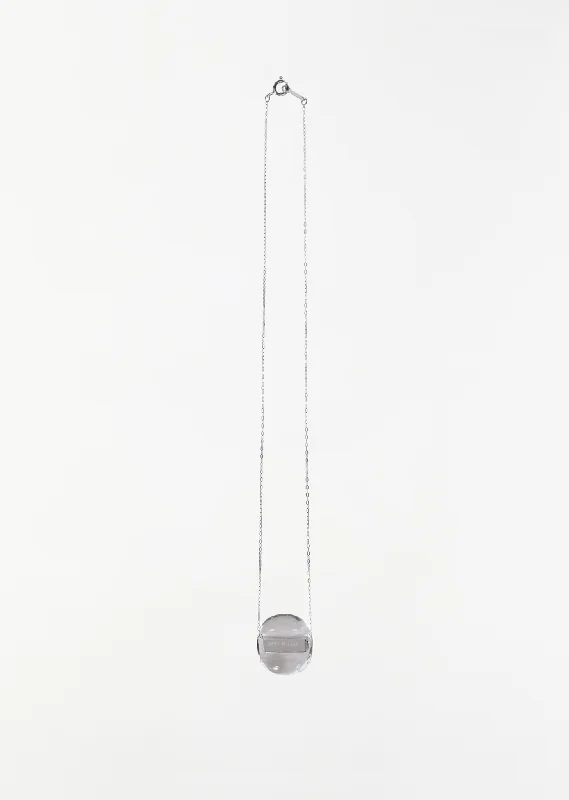 Glass ACC Necklace — Silver