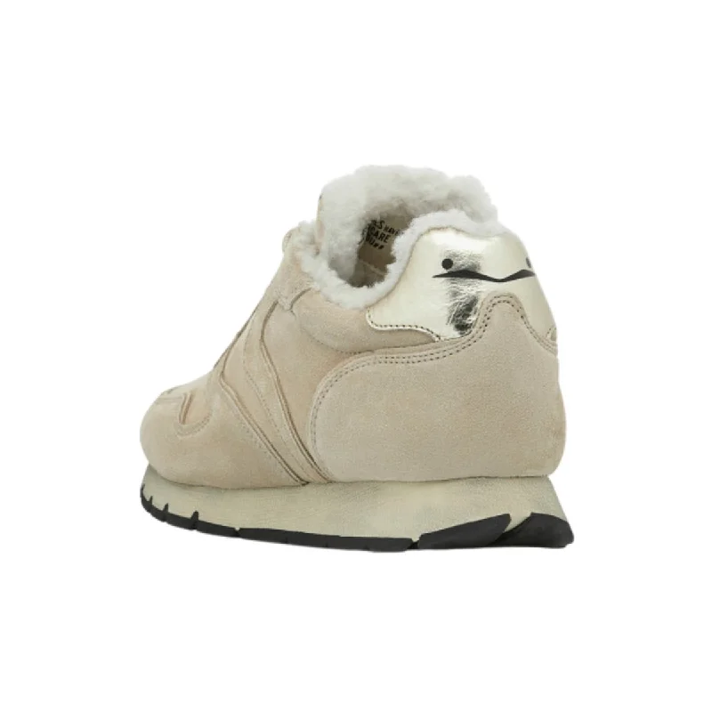 Voile Blanche Women's Julia Fur Nubuck/Felt Taupe