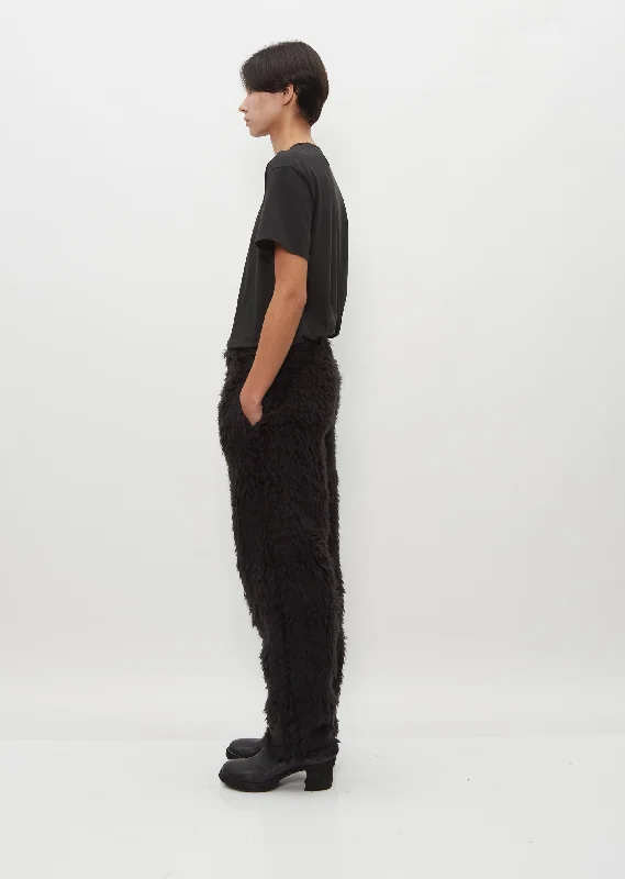 Faux Fur Pants